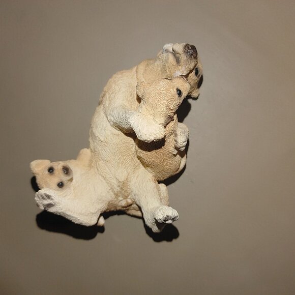 Yellow Labrador Stone Critters Dog Figurine Playful Puppies Resin Collectible - Picture 10 of 10